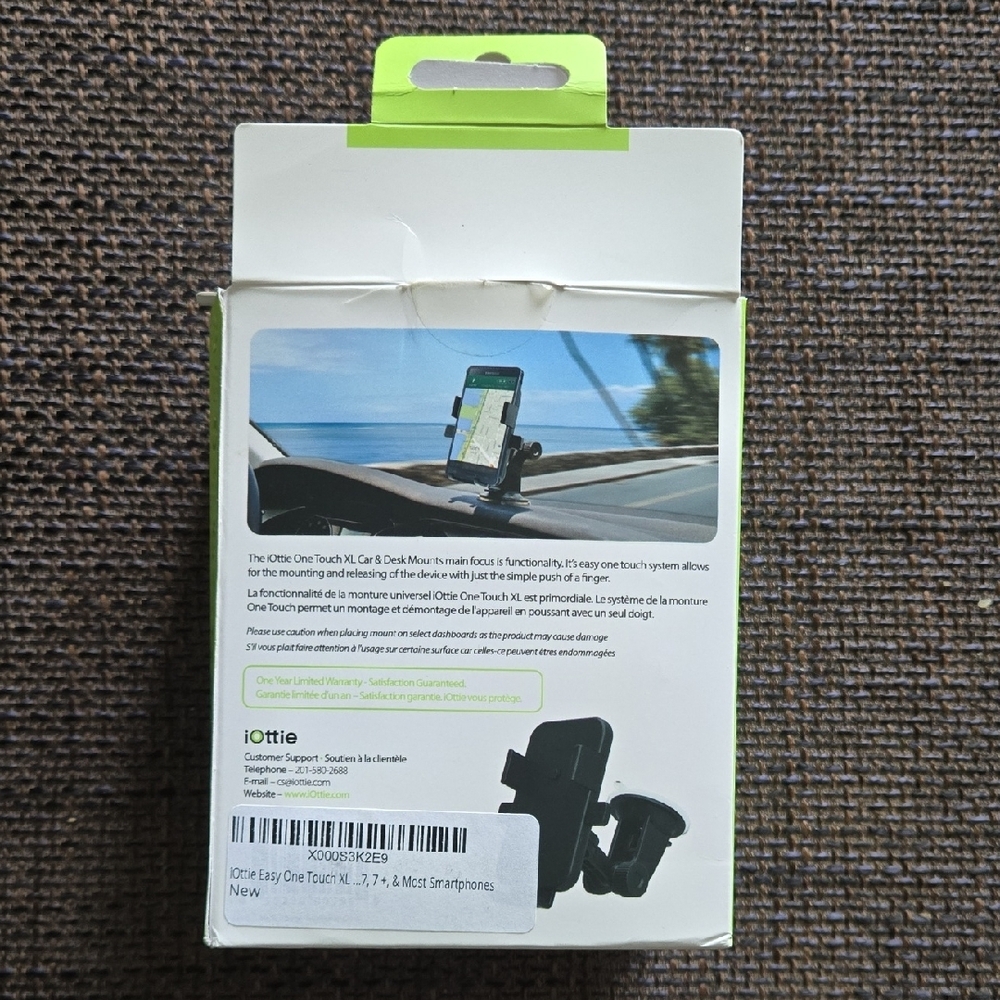 Easy One Touch XL Black Car Mount - Picture 2 of 7